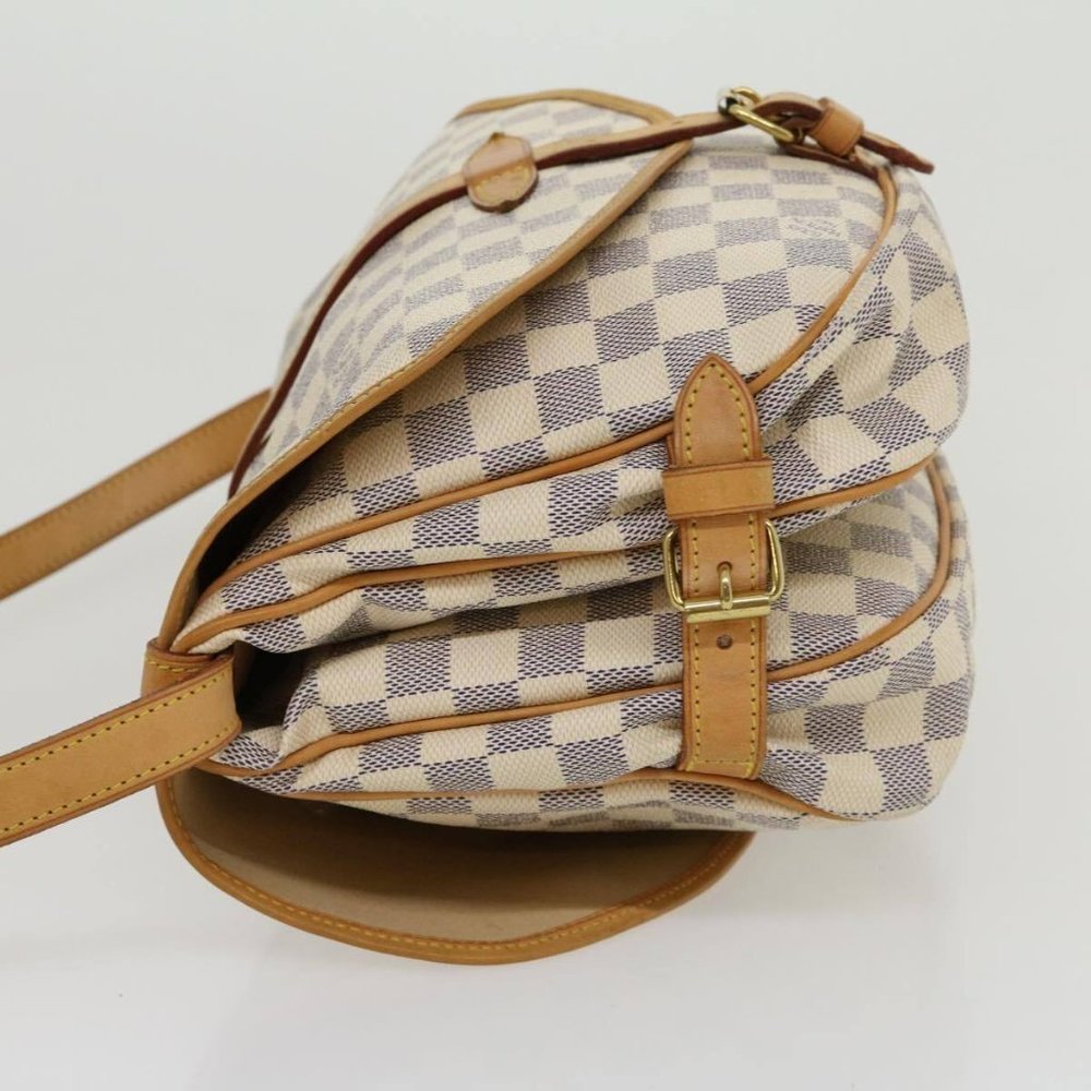 Saumur 30 Damier Azur Shoulder Bag - Picture 3 of 11